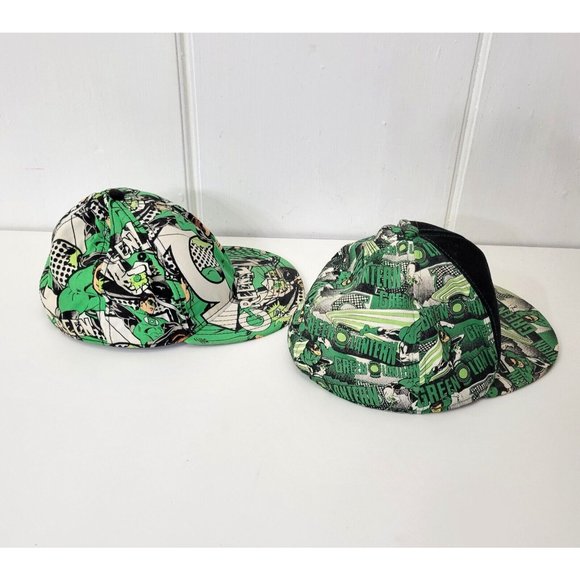 Green Lantern Baseball Caps DC Comics Originals 2 Caps Size S - Picture 4 of 6
